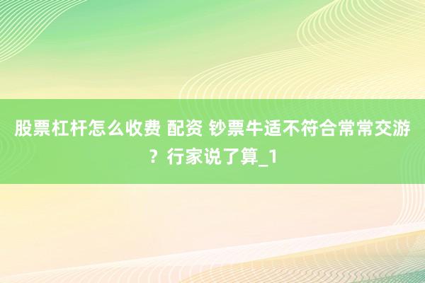 股票杠杆怎么收费 配资 钞票牛适不符合常常交游？行家说了算_1